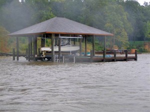 WEC Dock survives Hurricane Isabel