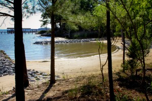 Beach nourishment and creation, shoreline stabilization, private residence, completed