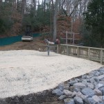 New Quarter Park, riprap and site stabilization