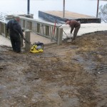 New Quarter Park, Floating gangway construction