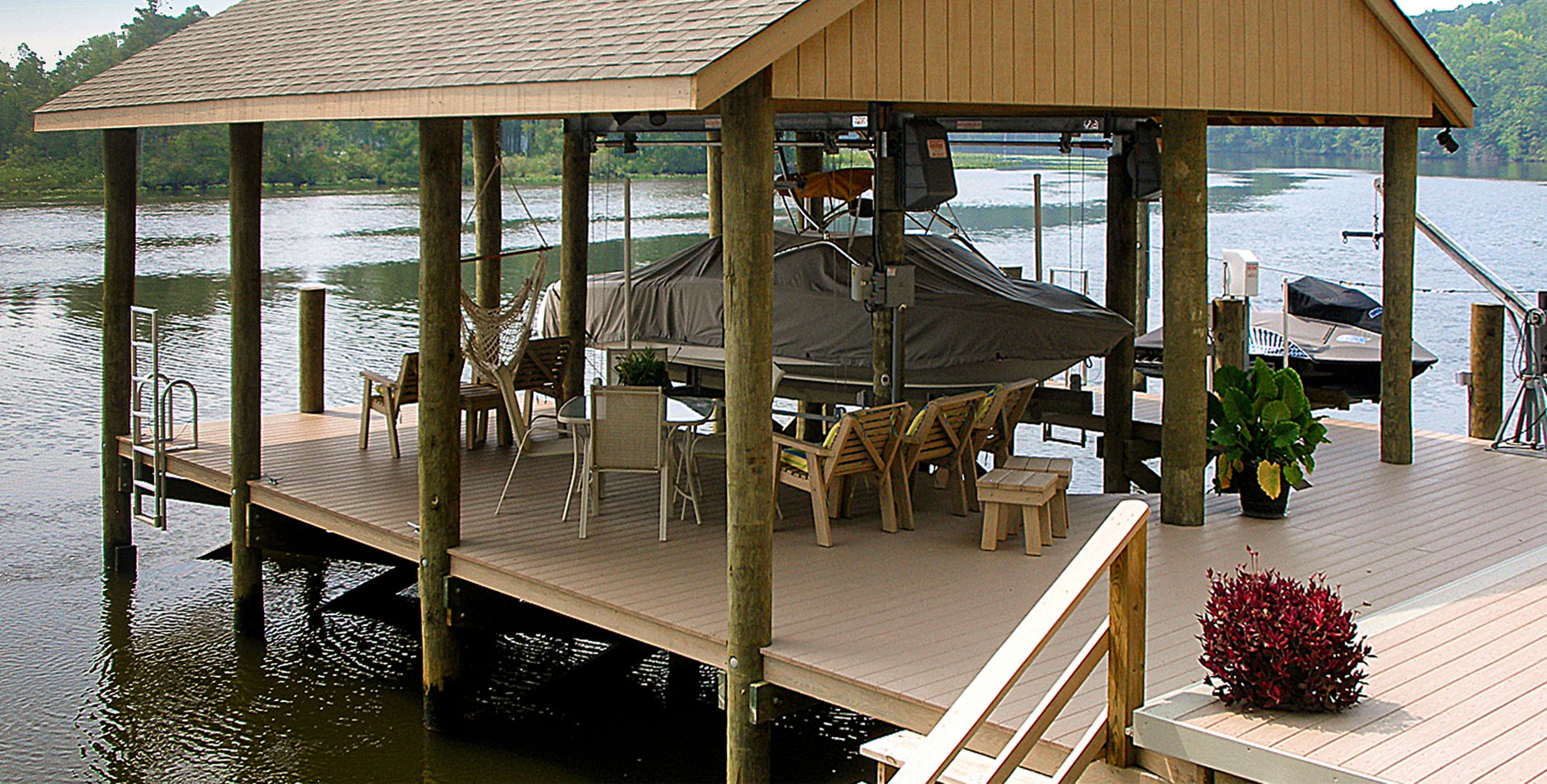 Private boathouse 