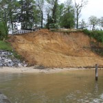 Shoreline Stabilization, Sycamore Landing, Croaker, Virginia - beginning of project.