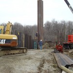 Smurfit Stone, Hopewell, Virginia - Commercial job, cutoff wall installation